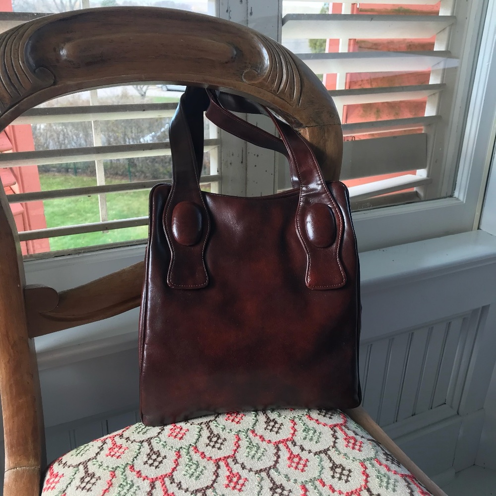 Vintage Brown Leather Purse
